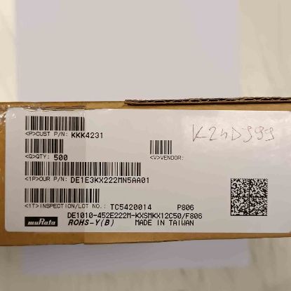 DE2E3KY222MN3AM02 2.2NF 250VAC 7.5mm SERAMİK MURATA SERAMİK KONDANSATÖR resmi