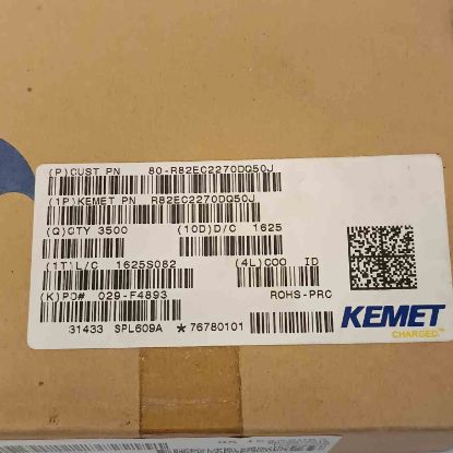 R82EC2270DQ50J 27NF 100V 5 0.05 KEMET POLYESTER KONDANSATÖR resmi