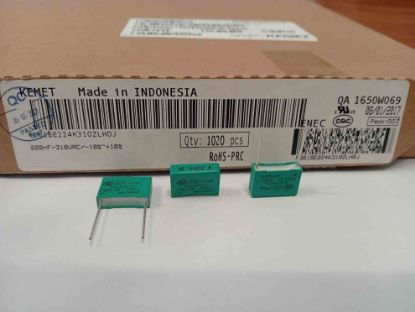 F861BE224K310ZLH0J 1.2MF 310VAC 15 0.1 KEMET POLYESTER KONDANSATÖR resmi
