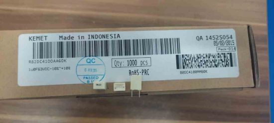 R82DC4100AA60K 1MF 63V 5 0.1 KEMET POLYESTER KONDANSATÖR resmi