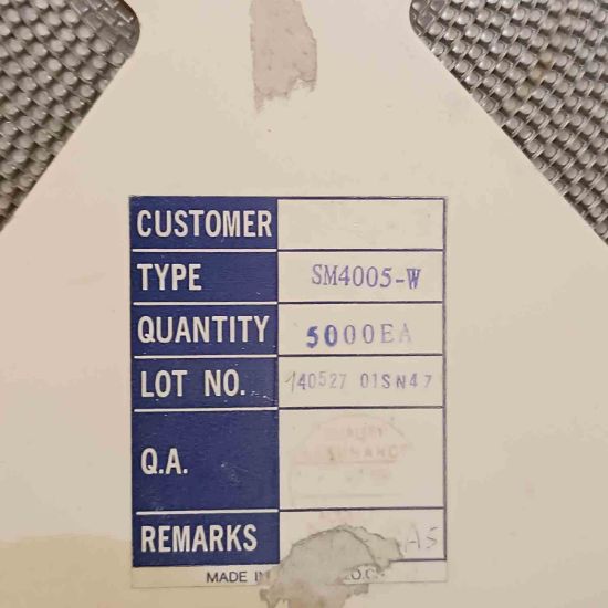 SM4005-W 1A 600V RECTRON SMD DİYOT resmi