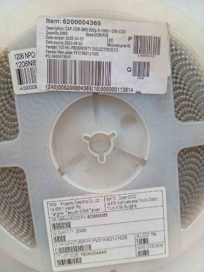 FV31N821J102E 820PF OSRAM SMD SERAMİK KONDANSATÖR resmi