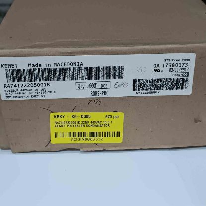 R474I22205001K 22NF 440VAC 15 0.1 KEMET POLYESTER KONDANSATÖR resmi