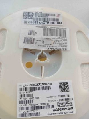 CC0603KRX7R0BB103 10N 100V 603 YAGEO SMD SERAMİK KONDANSATÖR resmi