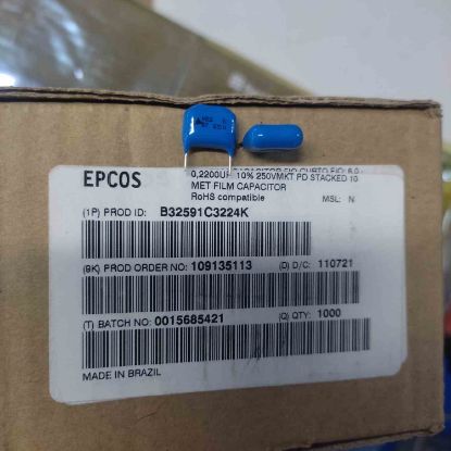 B32591C3224K 220NF 250V POLYESTER KONDANSATÖR resmi