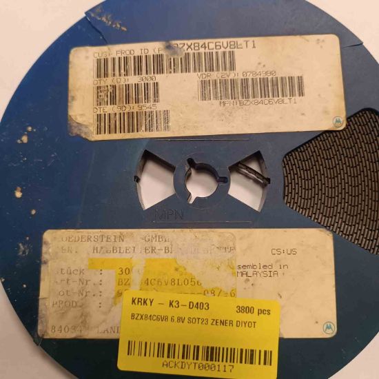BZX84C6V8 6.8V SOT23 ZENER DİYOT resmi