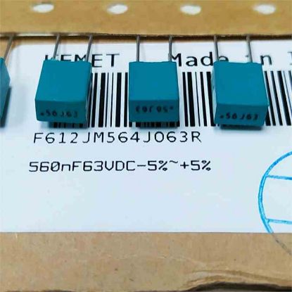 F612JM564J063R 560NF 63V 5 0.05 KEMET POLYESTER KONDANSATÖR resmi