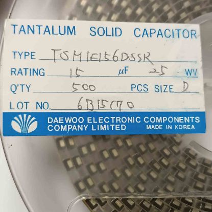 TSMIE156DSSR 15MF 25V D TANTAL KONDANSATÖR resmi