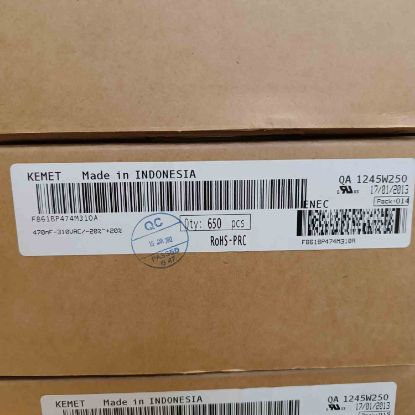 F861BP474M310A 470NF 310VAC 15 0.2 KEMET POLYESTER KONDANSATÖR resmi