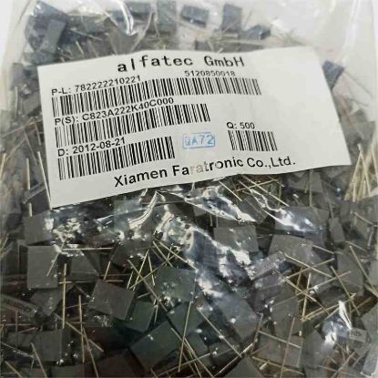 C823A222K40C000 2.2NF 1000V 10mm XIAMEN POLYESTER KONDANSATÖR resmi