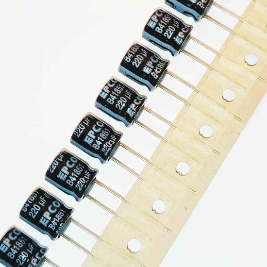 B41851A7227M8 220MF 35V 10x12.5 ELKO KONDANSATÖR resmi