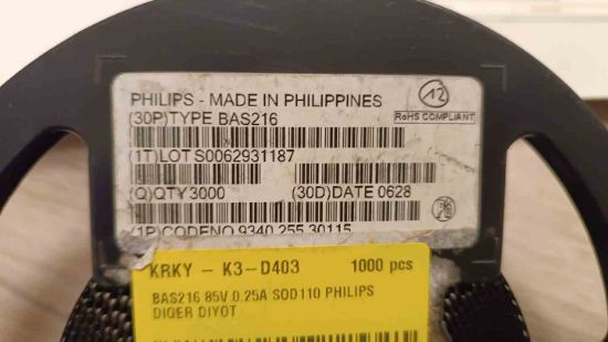BAS216 85V 0.25A SOD110 PHILIPS DİYOT resmi