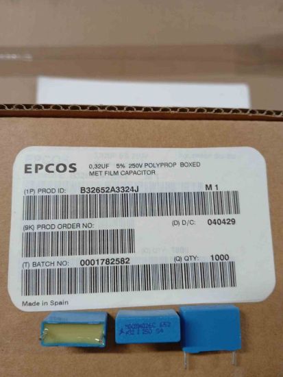B32652A3324J 320NF 250V 15mm POLYESTER KONDANSATÖR resmi