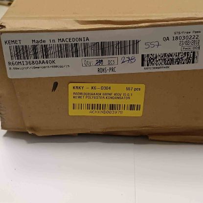 R60MI3680AA40K 680NF 400V 15 0.1 KEMET POLYESTER KONDANSATÖR resmi