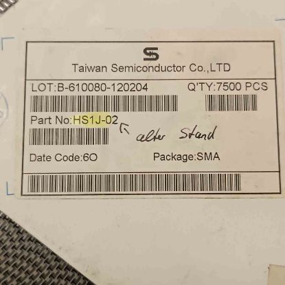 HS1J-02 1A 600V DO-214 TAIWAN SMD DİYOT resmi