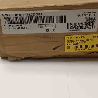 R73QN2220SE30J 22NF 1000V 22.5 0.05 KEMET POLYESTER KONDANSATÖR resmi