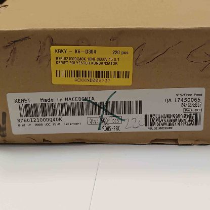 R76UI2100DQ40K 10NF 2000V 15 0.1 KEMET POLYESTER KONDANSATÖR resmi
