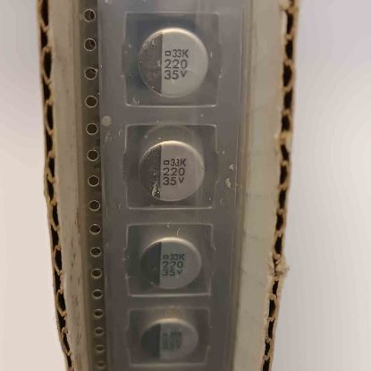 2416RMVK35VC220M 220MF 35V 10x10 NIPPON SMD KONDANSATÖR resmi