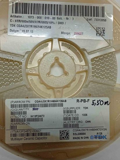 CGA4J3X7R1H684K125AB TDK resmi