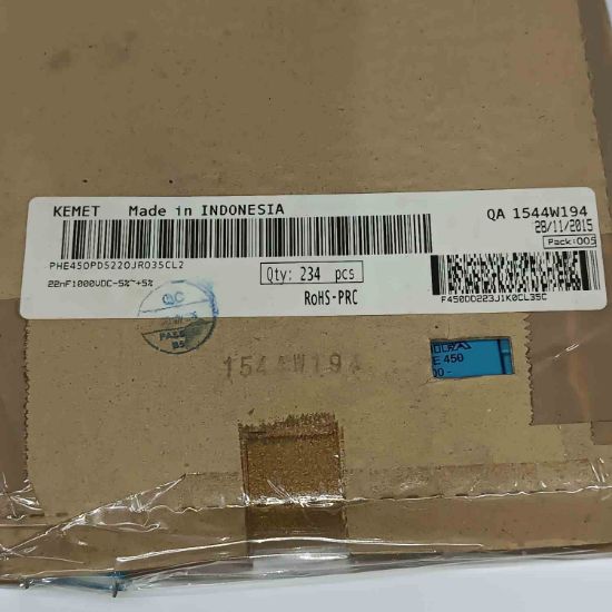 PHE450PD5220JR035CL2 22NF 1000V 22.5 0.05 KEMET POLYESTER KONDANSATÖR resmi