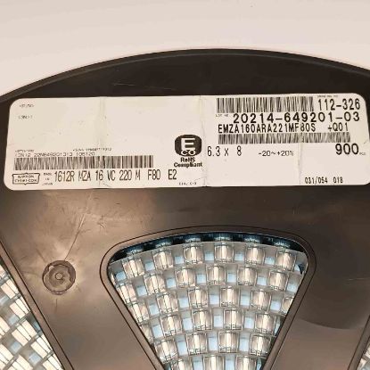 EMZA160ARA221MF80S 220MF 16V 6.3X8 NIPPON SMD KONDANSATÖR resmi