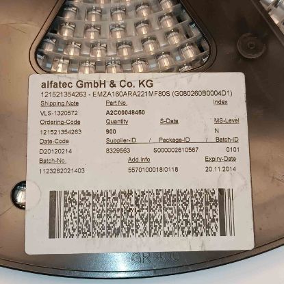 EMZA160ARA221MF80S 220MF 16V 6.3X8 NIPPON SMD KONDANSATÖR resmi