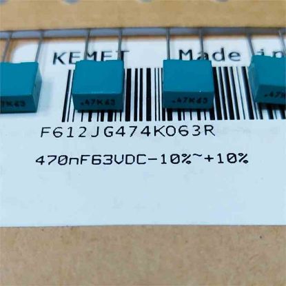 F612JG474K063R 470NF 63V 5mm 0.1 KEMET POLYESTER KONDANSATÖR resmi