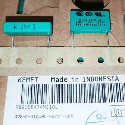 F861DB474M310L 470NF 310VAC 22.5 0.2 KEMET POLYESTER KONDANSATÖR resmi