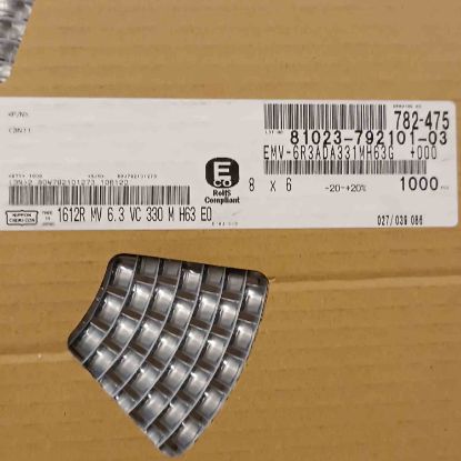EMV6R3ADA331MH63G 330MF 6.3V 8x6 NIPPON SMD KONDANSATÖR resmi