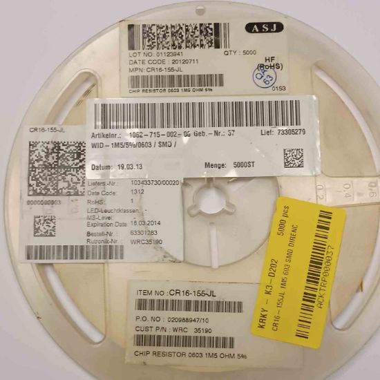 CR16-155JL 1M5 603 SMD DİRENÇ resmi