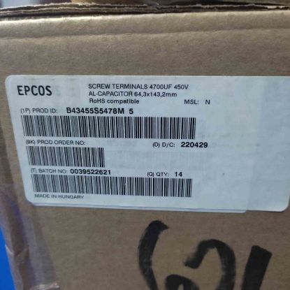 B43455S5478M5 4700uf 450v 76x144 KONDANSATÖR resmi