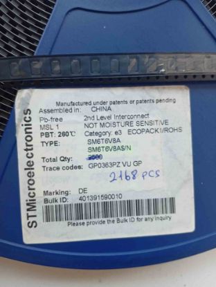 SM6T6V8A 6.8V 600W Transil DİYOT resmi