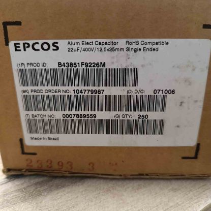 B43851F9226M 22MF 400V 12.5x25 105 ELKO KONDANSATÖR resmi