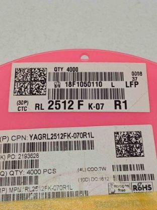 YAGRL2512FK-070R015L Yageo resmi