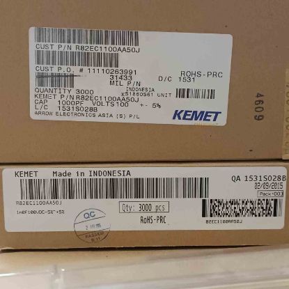 R82EC1100AA50J 1NF 100V 5 0.05 KEMET POLYESTER KONDANSATÖR resmi