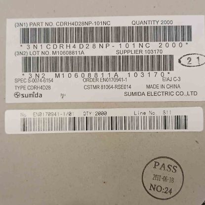 CDRH4D28NP-101NC 100uH 0.29A 5x5x3 SUMIDA SMD BOBİN resmi