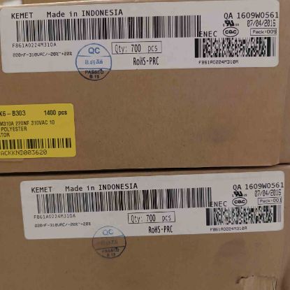 F861A0224M310A 220NF 310VAC 10 0.2 KEMET POLYESTER KONDANSATÖR resmi