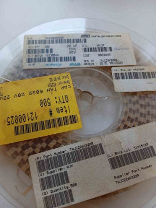 TAJC226K020R 22MF 20V C KASA AVX TANTAL KONDANSATÖR resmi