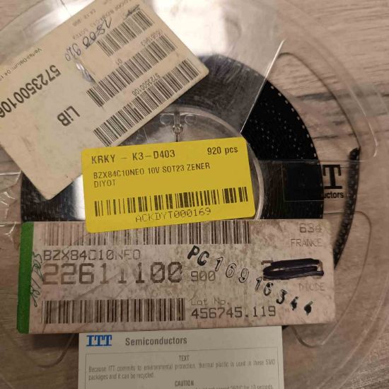 BZX84C10NEO 10V SOT23 ZENER DİYOT resmi