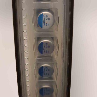 PCX1E121MCL1GS 120MF 10V 6x6 NICHICON SMD KONDANSATÖR resmi