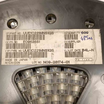 UUE1C221MNS1GS 220MF 16V 10x10 NICHICON SMD KONDANSATÖR resmi