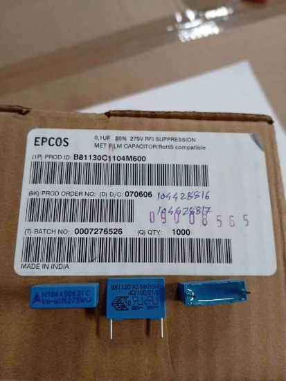 B81130C1104M600 100NF 275VAC POLYESTER KONDANSATÖR resmi