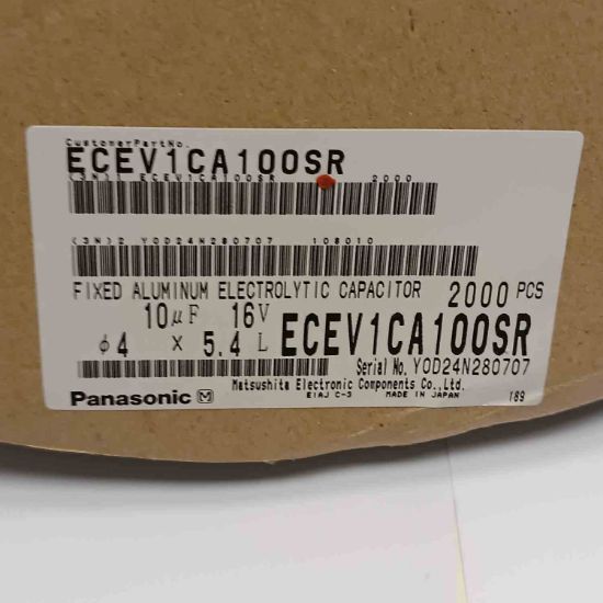 ECEV1CA100SR 10MF 16V 4x5.4 PANASONIC SMD KONDANSATÖR resmi