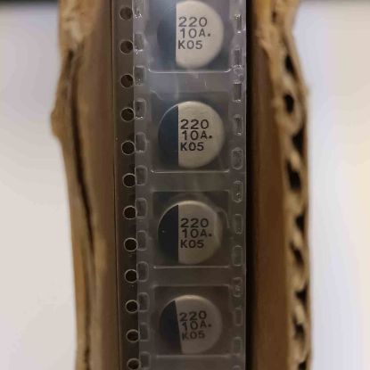 EEE1AA221P 220MF 10V 8x6 PANASONIC SMD KONDANSATÖR resmi