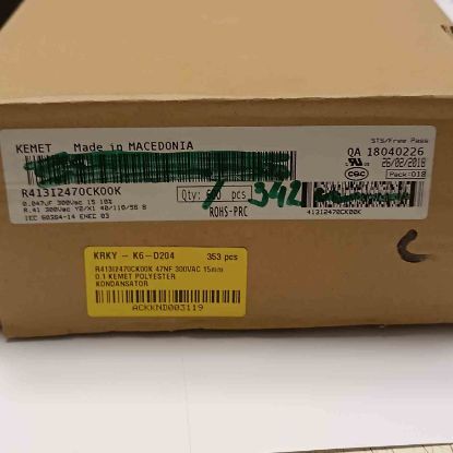 R413I2470CK00K 47NF 300VAC 15mm 0.1 KEMET POLYESTER KONDANSATÖR resmi