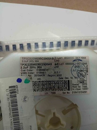 TP3C225M035C2900AS 2.2MF 25V C VISHAY TANTAL KONDANSATÖR resmi