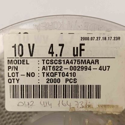 TCSCS1A475MAAR 4.7MF 10V SAMSUNG TANTAL KONDANSATÖR resmi