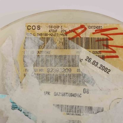 B45196-H2477-M509 470MF 10V EPCOS TANTAL KONDANSATÖR resmi