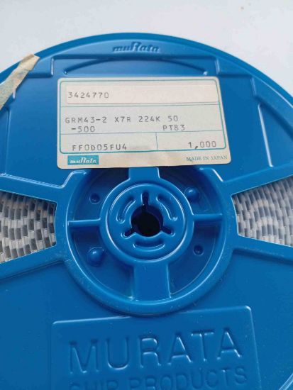 GRM43-2X7R224K5 220NF MURATA SMD SERAMİK KONDANSATÖR resmi