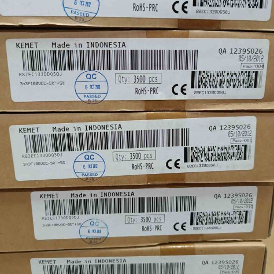 R82EC1330DQ50J 3.3NF 100V 5 0.05 KEMET POLYESTER KONDANSATÖR resmi